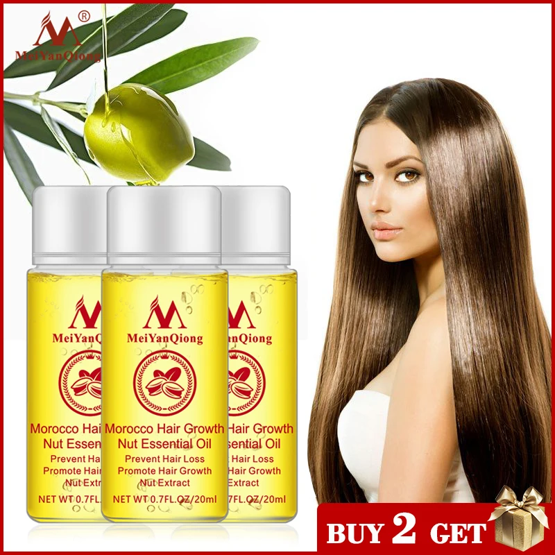Morocco nuts Hair быстрая мощная эссенция для роста 3 шт. средство для предотвращения выпадения волос от облысения жидкое масло средство для ухода за волосами 20 мл