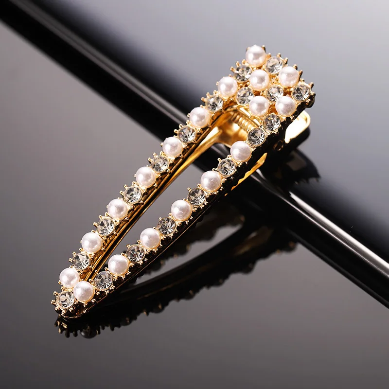 Мода перламутровыми бусинами Заколки для волос отдыха в ночном клубе утконоса