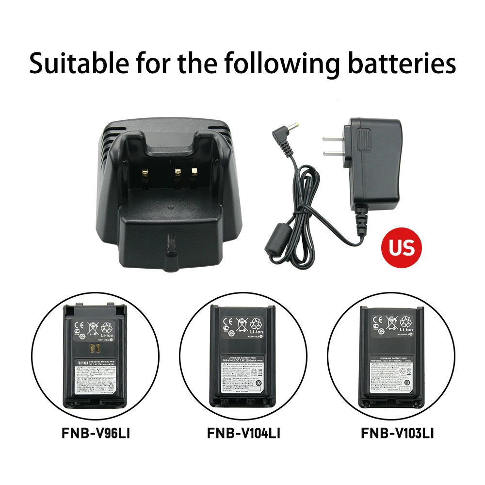 10X CD-34 Desktop Rapid Battery Charger for Vertex Handheld Radio VX-351 VX-354 VX351 VX354
