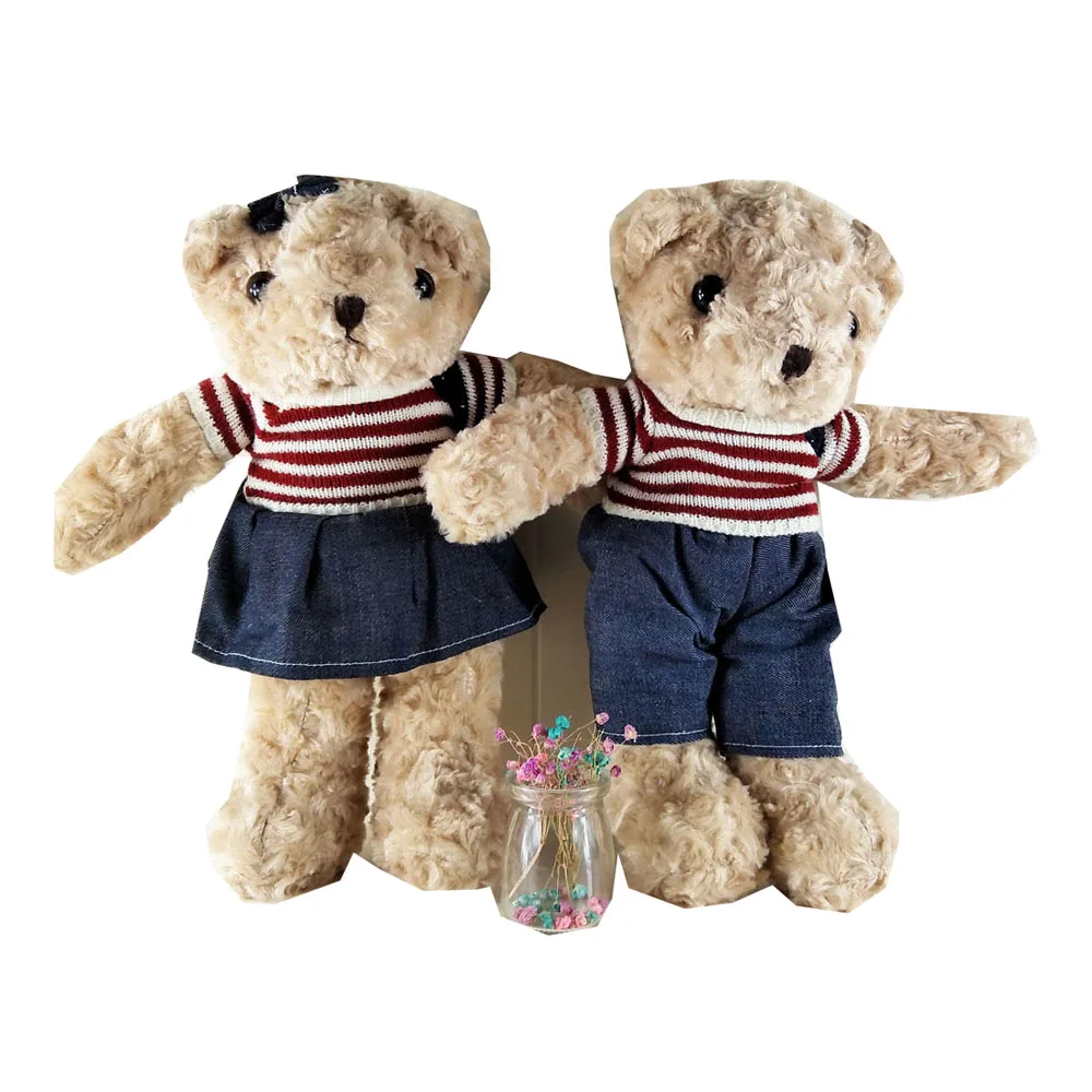 Детские плюшевые игрушки BOLAFYNIA медведь мальчик и девочка с одеждой детская