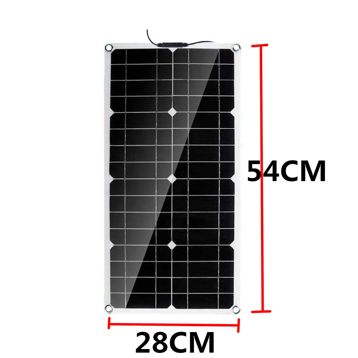 100W Панели солнечные Dual USB 18V Солнечный Мощность панели + линия 30A зарядом установки
