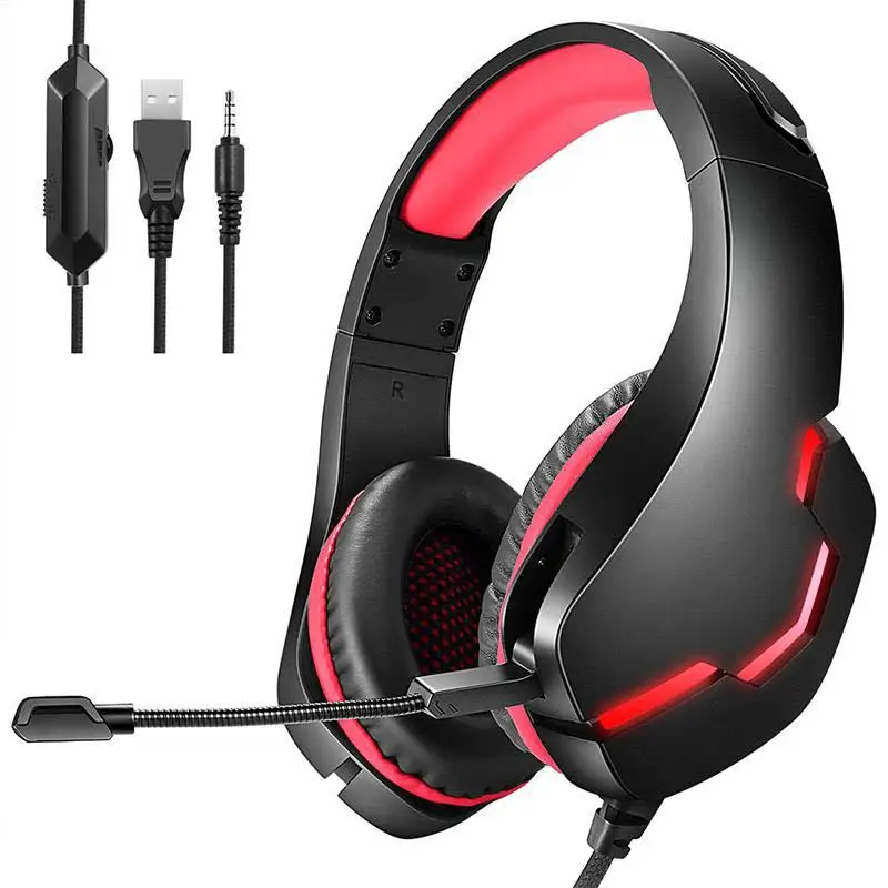 

Explosive J10 Wired Headset Computer Gaming Headset Electric Actually Eat Chicken Luminous Headset PS4 Headset