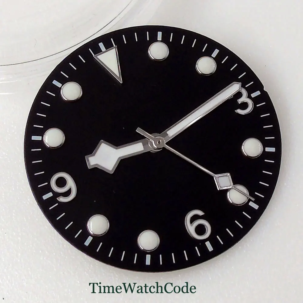 29 2 мм черный циферблат часы в виде снежинки руки запасные Запчасти подходит для