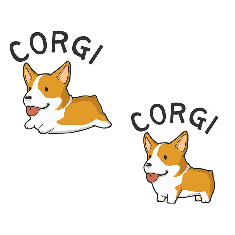

Three Ratels QD111 Funny corgi Super Staffie decal on Wall Fridge Toilet car bike