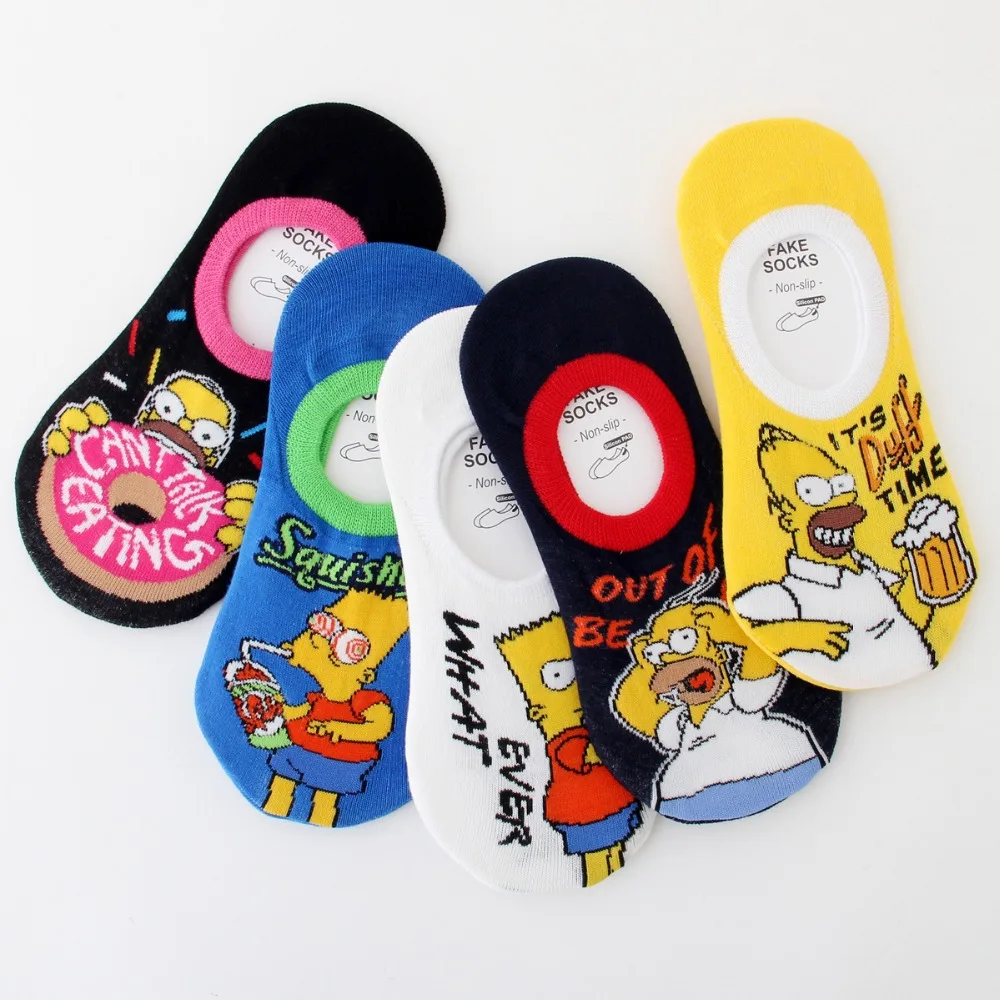 Милые носки в Корейском стиле модные забавные новые женские лодочки весенне