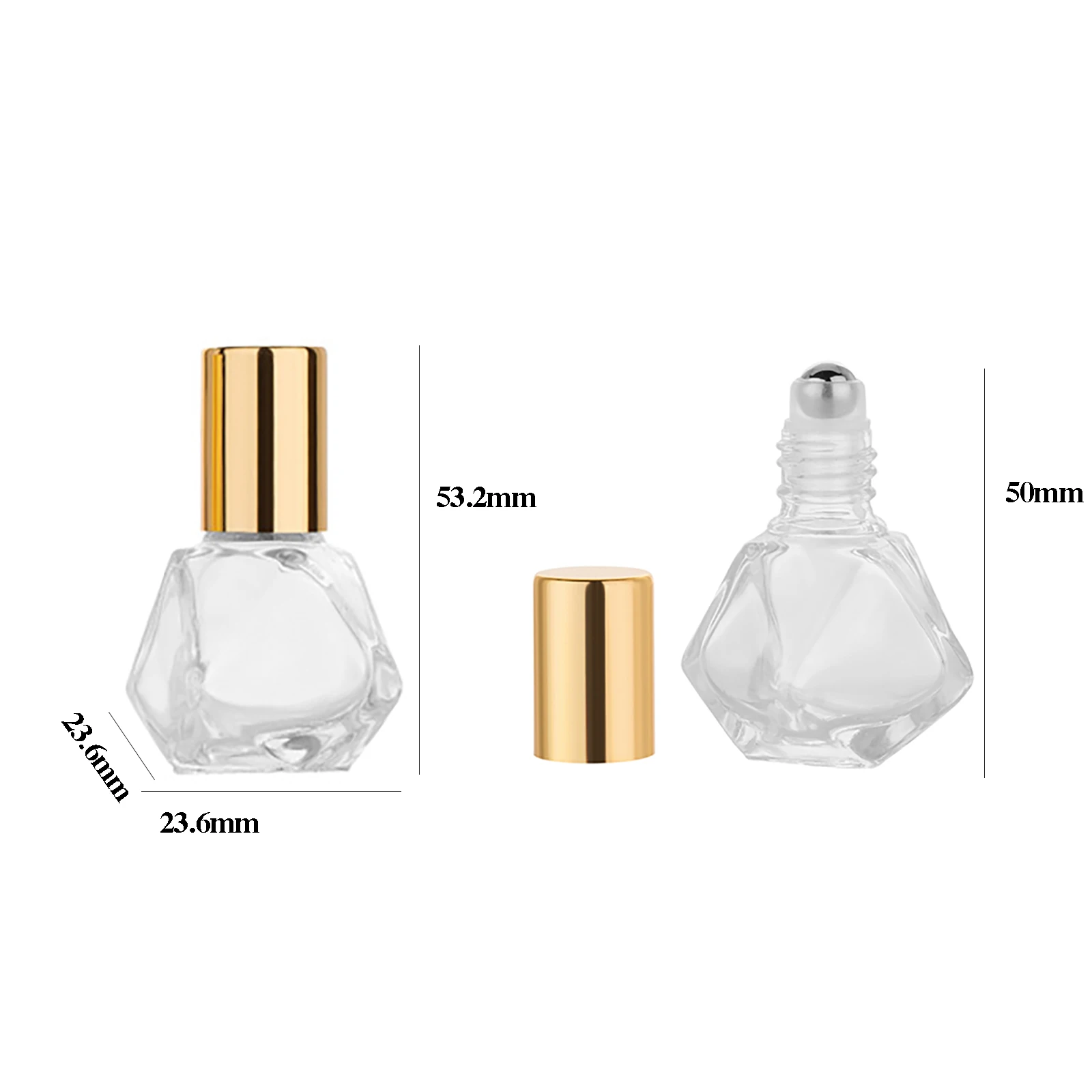 MUB-8ml мини-стеклянные рулонные бутылки из сплава многоразовые Бутылочки для