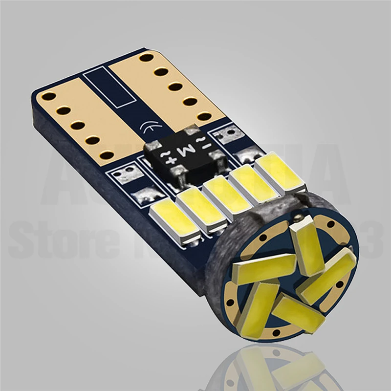 100x автомобильные светодиоды T10 168 194 W5W 15 LED 4014 габаритная лампа интерьерные лампы