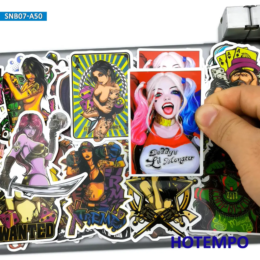 50 шт. Рок панк череп демон ведьма смешанные крутые ретро забавные для телефона