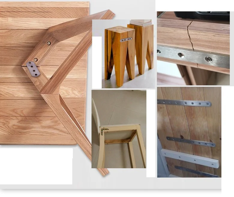 

BBBO triangle bracket fixed stainless steel table and chair rounded corner connector iron right angle furniture accessories