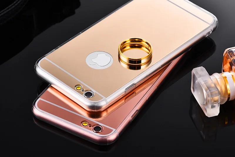 Роскошный мягкий защитный чехол из ТПУ с зеркальным стеклом для Apple iPhone XR XS Max X 8 7 6