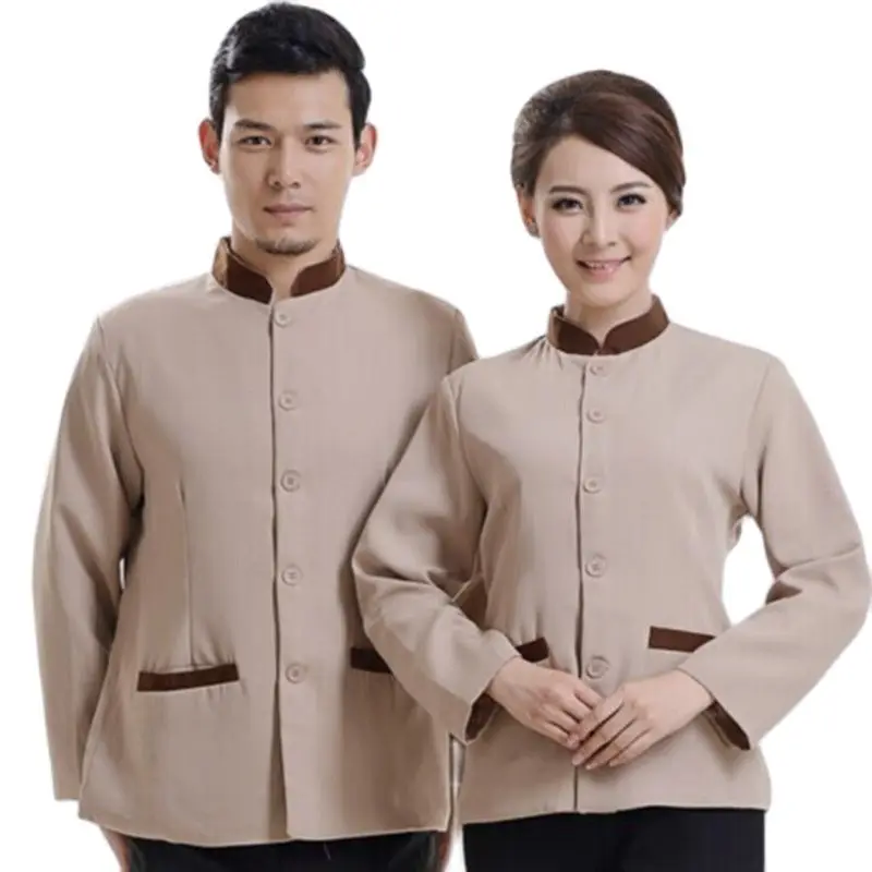 Униформа для уборки официанта с длинным рукавом | Тематическая одежда и униформа