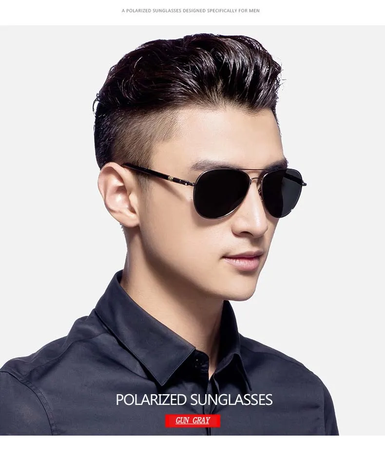 Солнцезащитные очки авиаторы мужские высококачественные большие в