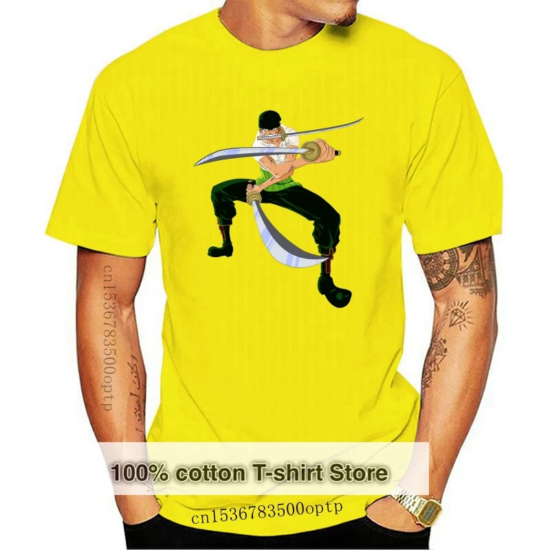 

Футболка Zoro с изображением пиратского охотника, белая унисекс футболка с анимом Кайда, размеры Xs-Xl, 634547703522