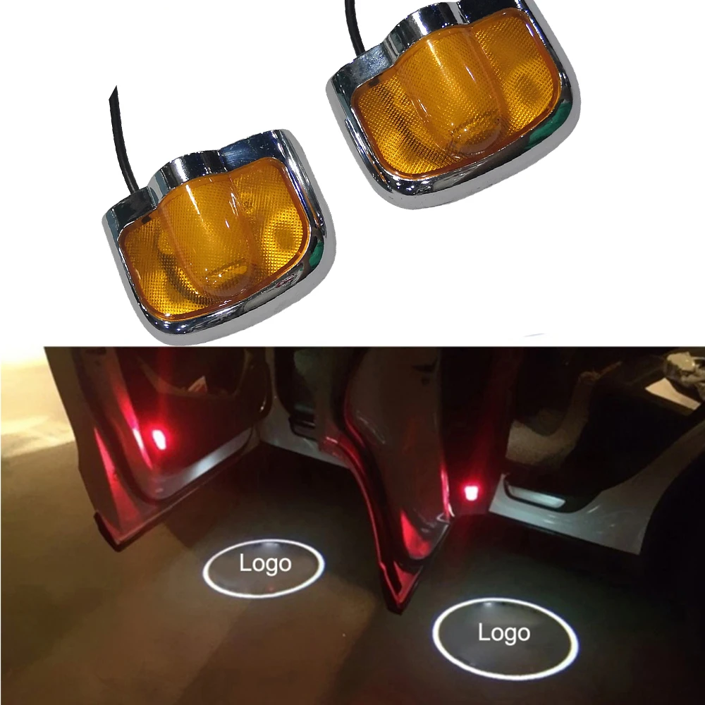 

2Pcs LED Car Door Welcome Laser Projector Logo Shadow Light Universal Car Styling LED Door Lamp Car Accessories
