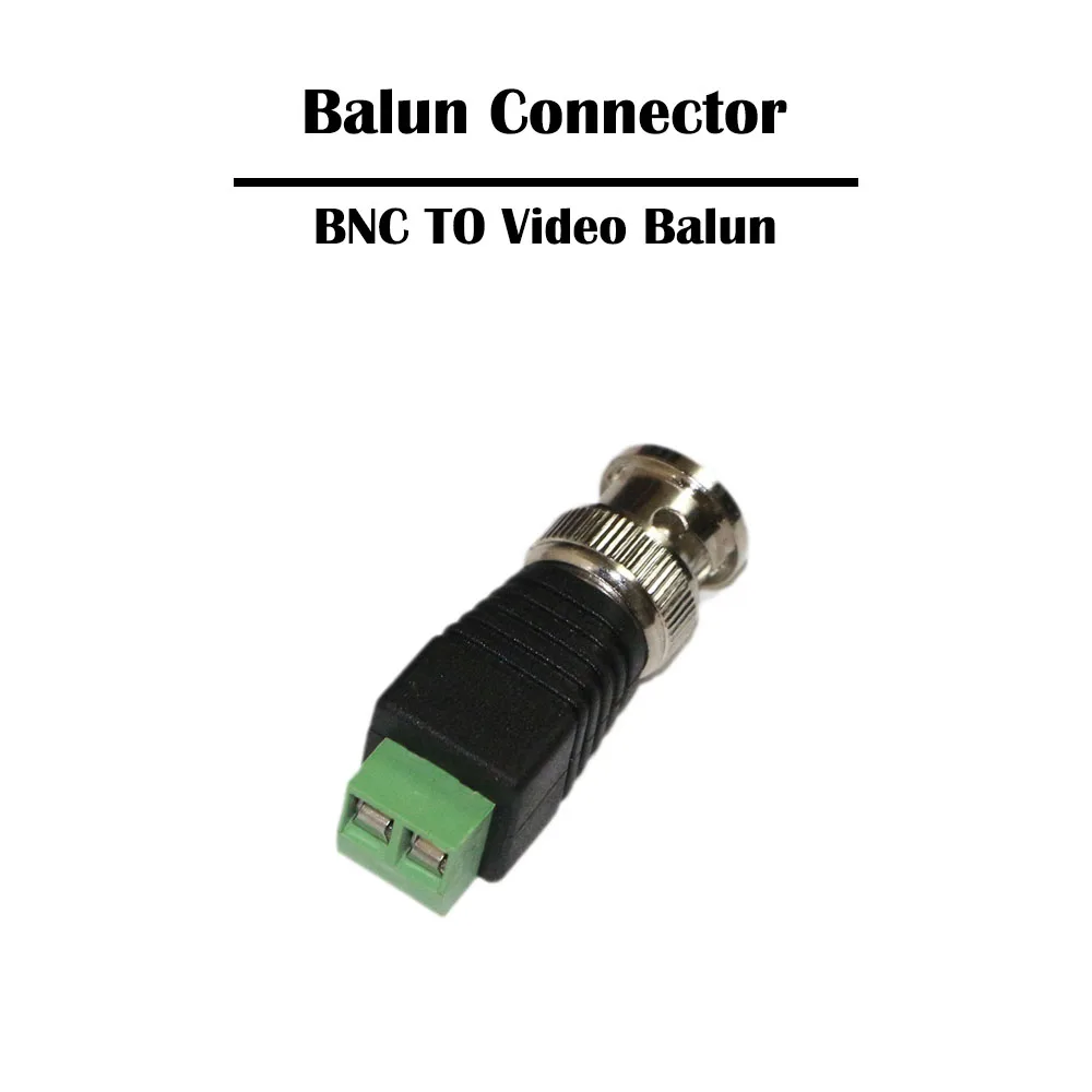 10 шт./лот Mini Coax BNC Штекерный разъем для UTP Video Balun коннектор камеры