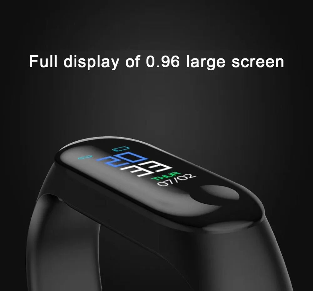 Умный Браслет, 3 цвета, AOSST, Mi screen Band 4, носимый, умный фитнес-браслет, Bluetooth, спортивный, водонепроницаемый, для детей, подарки на день рождения