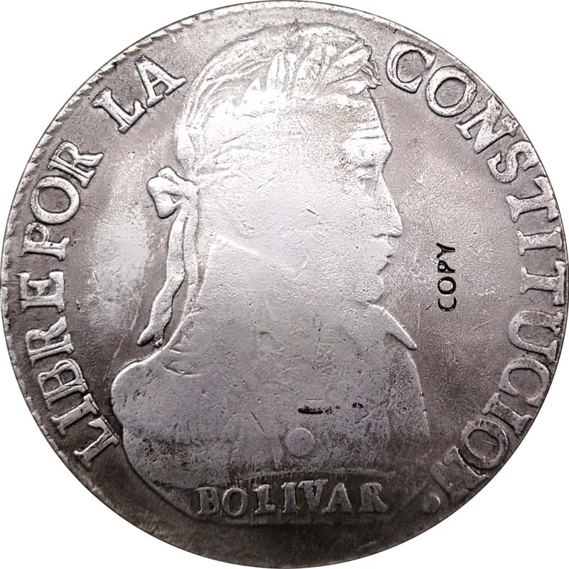 1835 Bolivia монеты под старину имитация 38 мм копия коллекция монет металлические