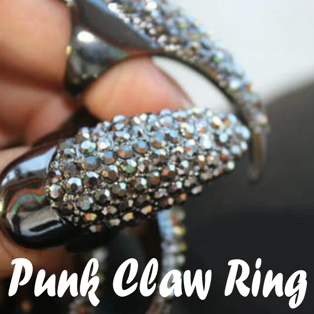 Обувь в стиле панк кольцо на палец Готическая драгоценность накладные ногти