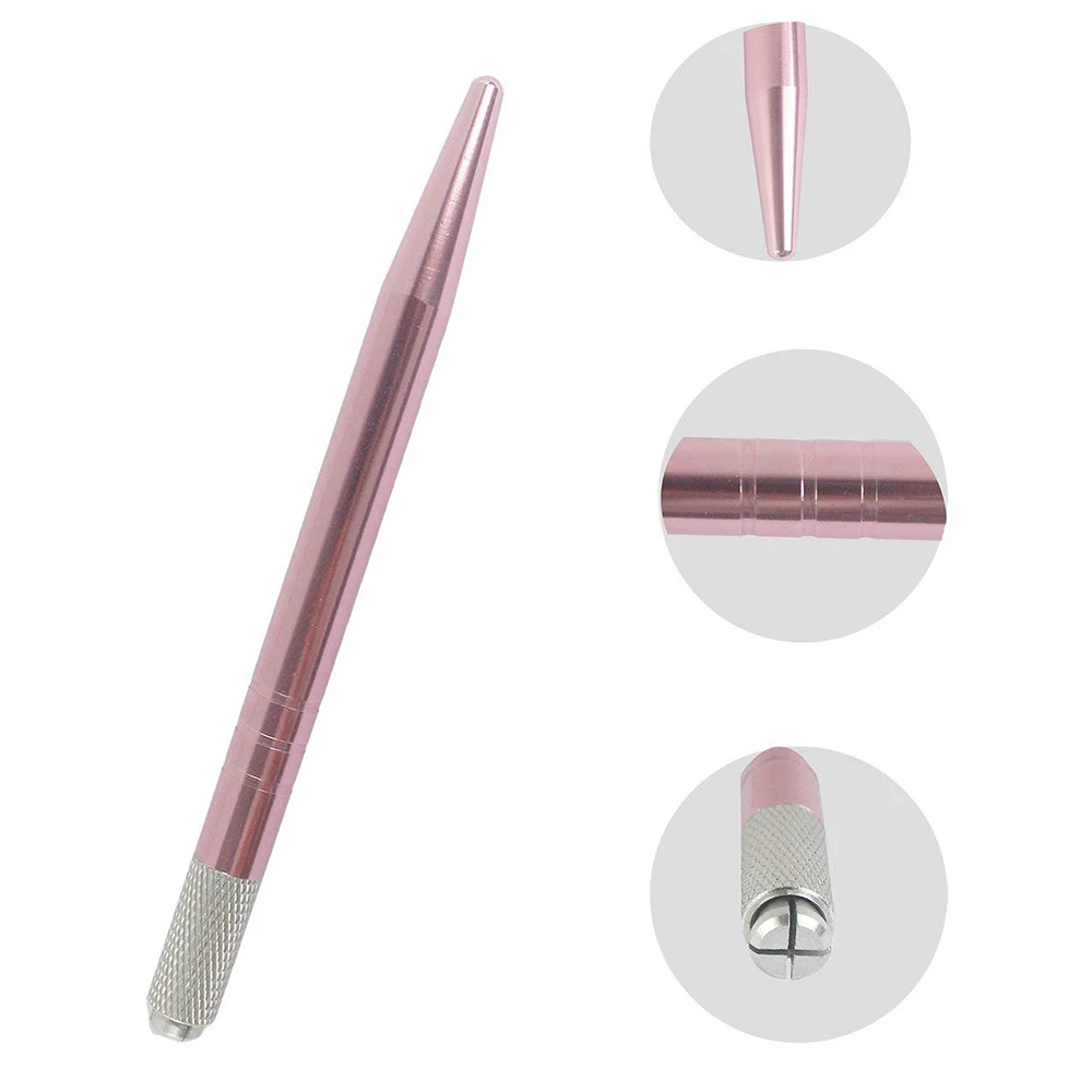 20 шт./лот микроблейдинг карандаш для бровей плоские или круглые ИГЛЫ