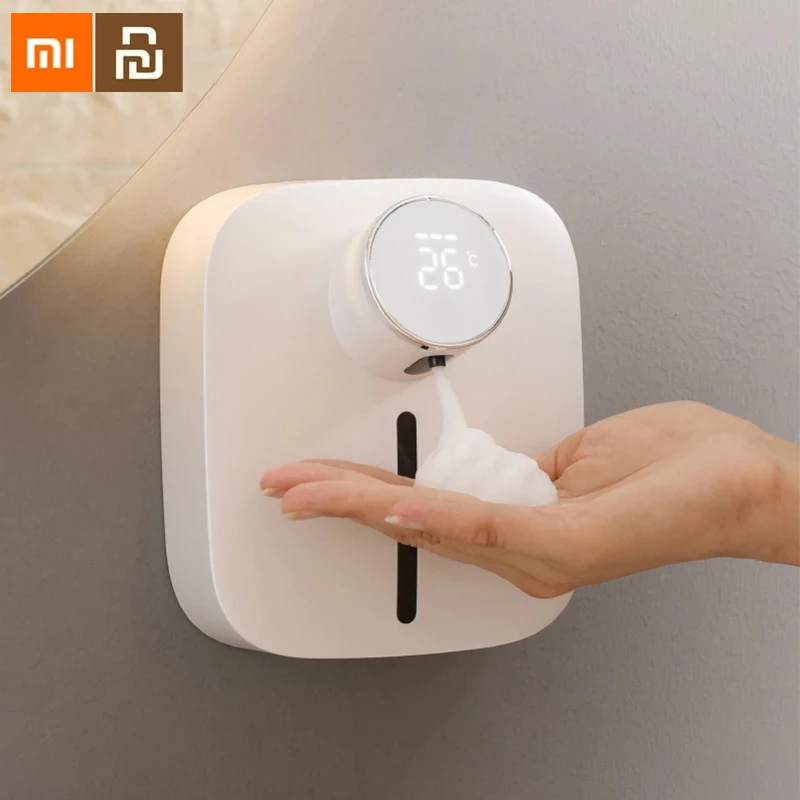 

Дозатор для мыла Xiaomi, 320 мл, светодиодный дисплей, IPX4, водонепроницаемая, индукционная, пенообразующая, ручная стиральная машина, бытовой инфракрасный дозатор жидкого мыла