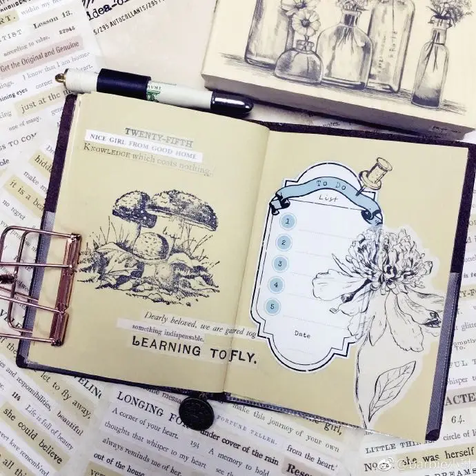 

94 pieces of woman and bronzing English text for scrapbook DIY cutting die stickers album diary decoration stickers