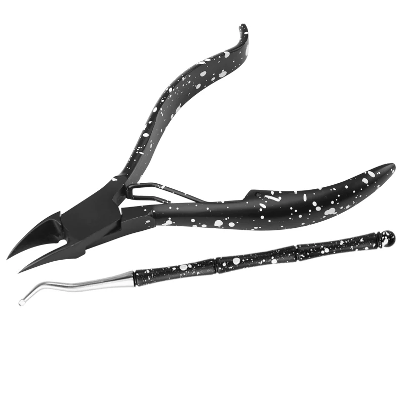 Новый стиль чёрный ногтей вросший кусачки для кутикулы ножницы маникюра