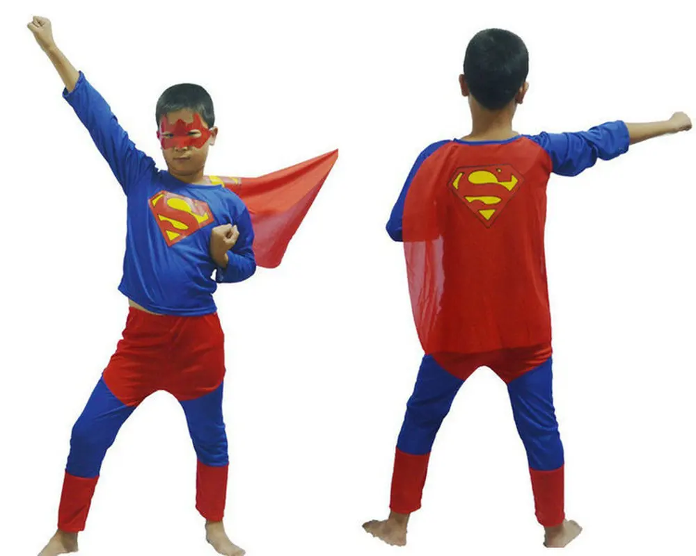 Оптовая продажа Детский костюм супергероя Человек паук Супермен Бэтмен