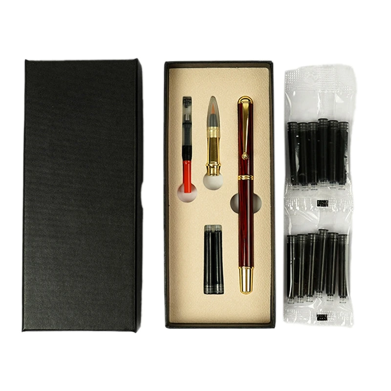 

Портативная перьевая ручка Langhao, кисть для каллиграфии, копирование, добавление чернил и красивая мягкая ручка