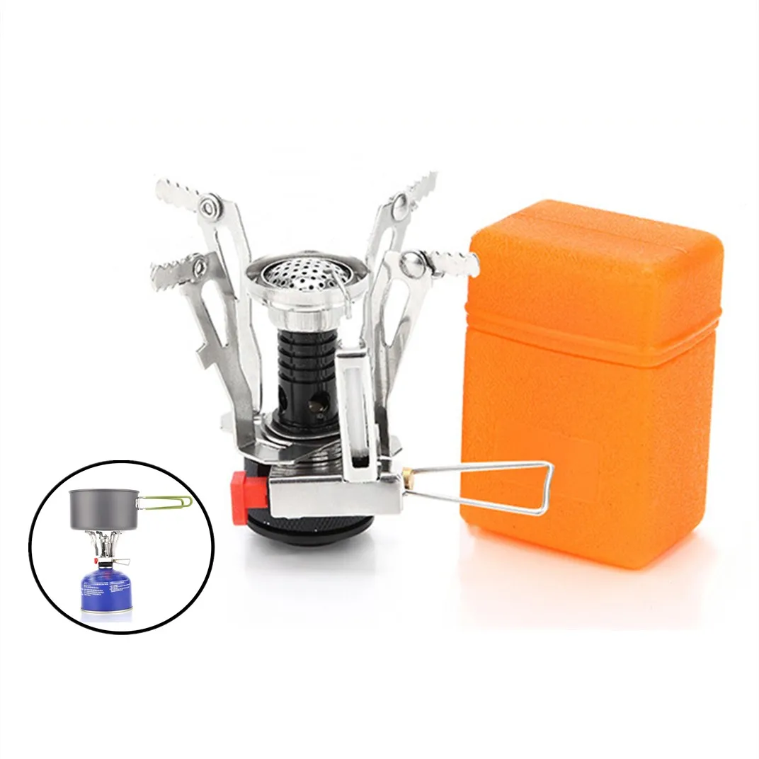 

Компактная уличная газовая плита, компактный складной газовый нагреватель для кемпинга, походов, рыбалки, портативная прочная газовая горе...