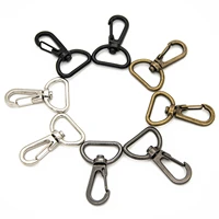 10 pcs swivel lobster clasps claw metal snap hook for strap push gate diy crafts keychain lanyard jewelry making purse20mm