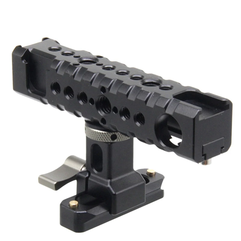 

Верхняя ручка клетки для камеры Sony Canon Nikon кроличья клетка для фотосъемки Vlog Hot Shoe Chute ручка для камеры