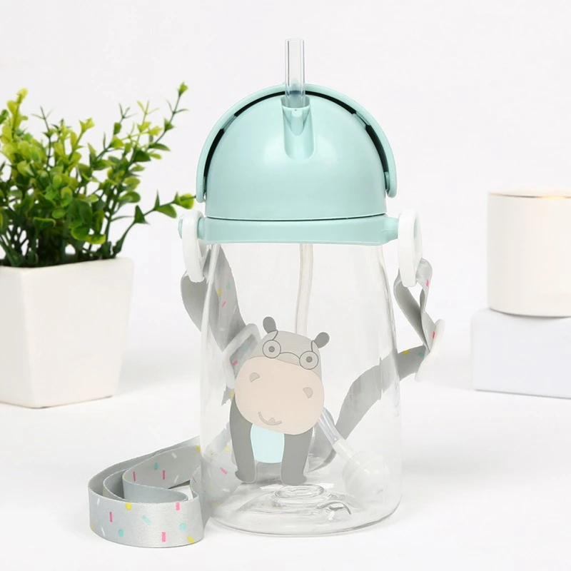 Милая мультяшная детская чашка для кормления детей силиконовая молока с