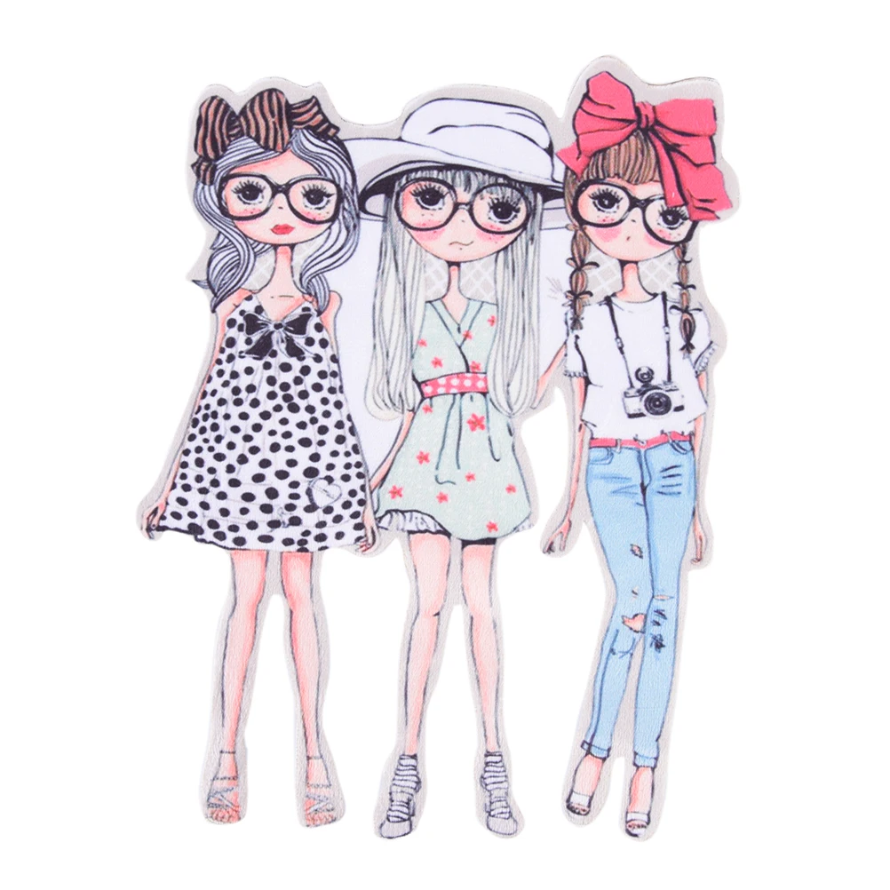 Модные нашивки с рисунком для девочек одежды термоклейкие сделай сам нанесения