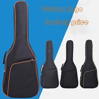 38394041 inchs waterproof fabric guitar bag colorful edge gig bag double straps pad 12mm cotton thickening soft cover
