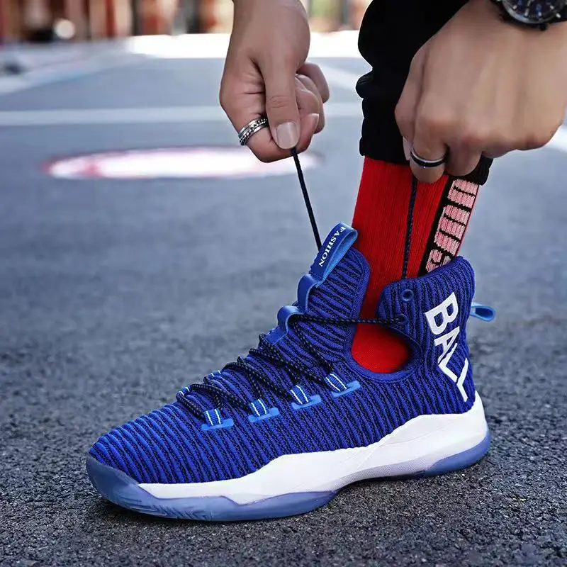 Новинка 2019 баскетбольные кроссовки с высоким берцем ботинки для тренировок в