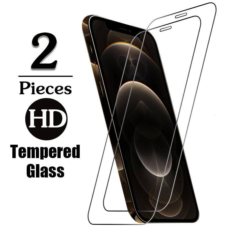 

Protecting Glass For iphone 12 11 Pro Max 8 7 6 6s Screen Protectors film For IPhone 11 X XR XS 12 Mini 7 8 6s Plus Phone Cover