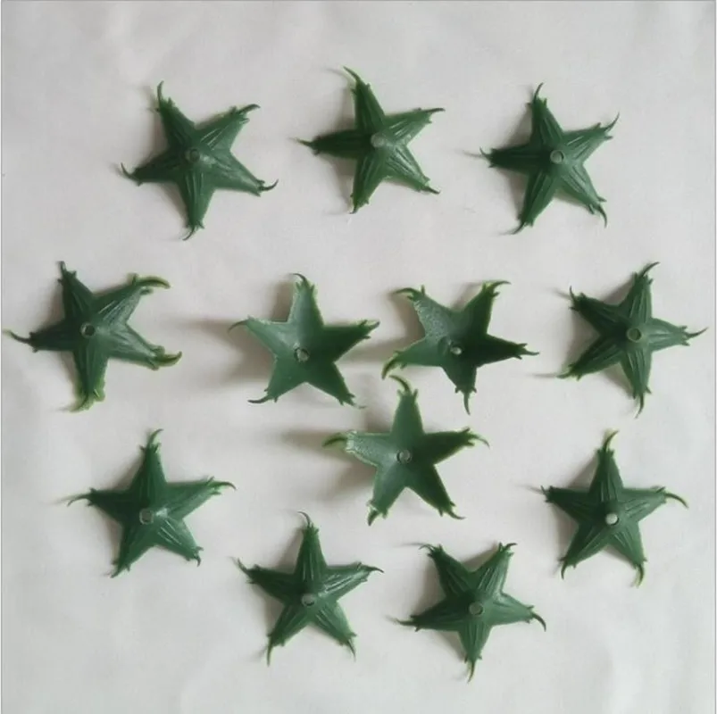 100 шт./лот искусственные цветы Torus Mini листья зеленого цвета украшения для