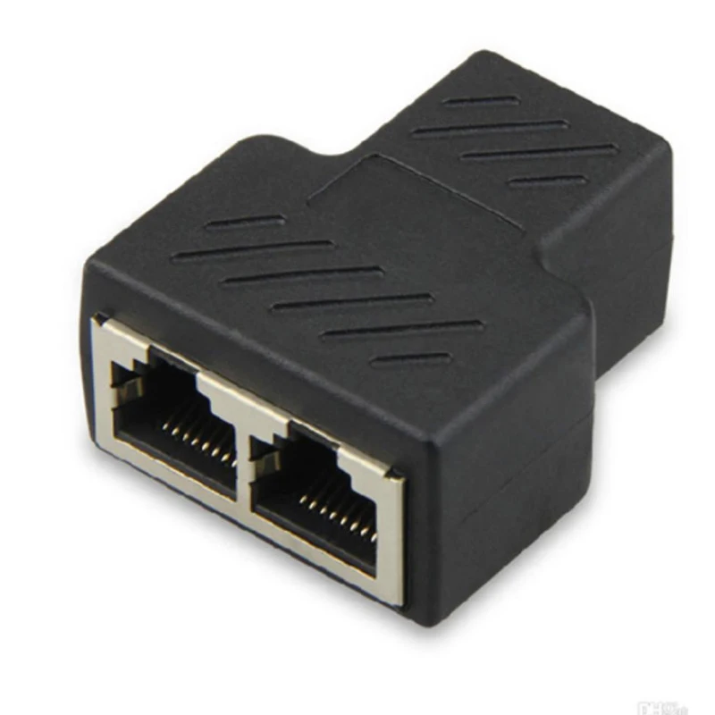 

Разветвитель RJ45, Женский на 2 гнезда, адаптер 8P8C, соединитель LAN, Cat6/Cat5e адаптер Ethernet-соединителя, удлинитель