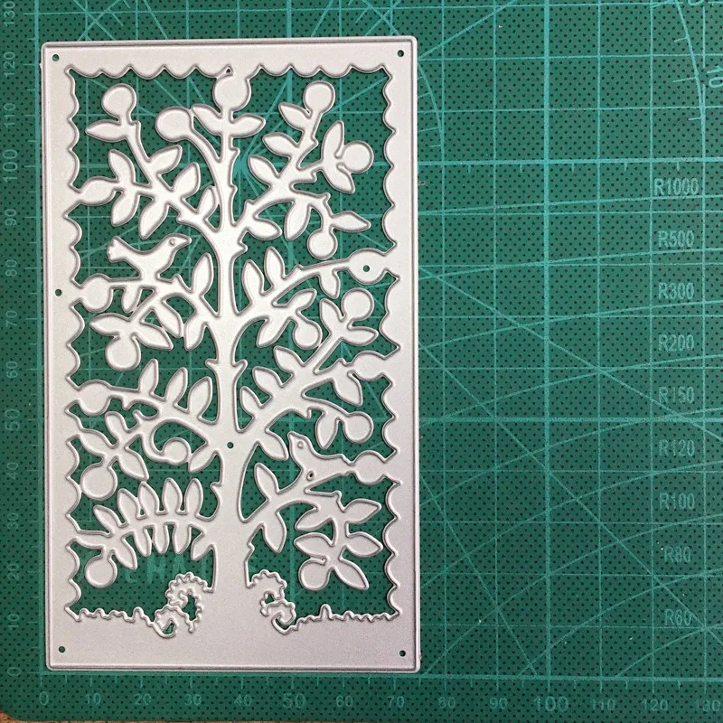

2020 New Metal Dies Tree Background Frame cutting dies and stamps Scrapbooking Stencils dies Album Cards Making Embossing dies