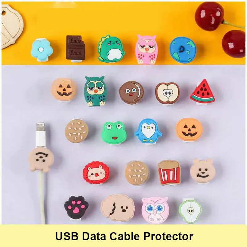 10 шт./лот протектор кабеля USB устройство для намотки шнура iphone 7 8 5 6 6s защитный|earphone