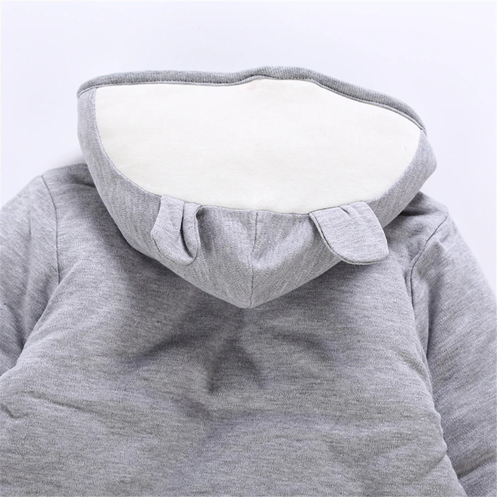 Комбинезон с рисунком Тоторо для новорожденных хлопковая одежда капюшоном в