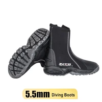 5mm neoprene scuba diving boots water shoes vulcanization winter cold proof high upper warm fins spearfishing underwater shoes