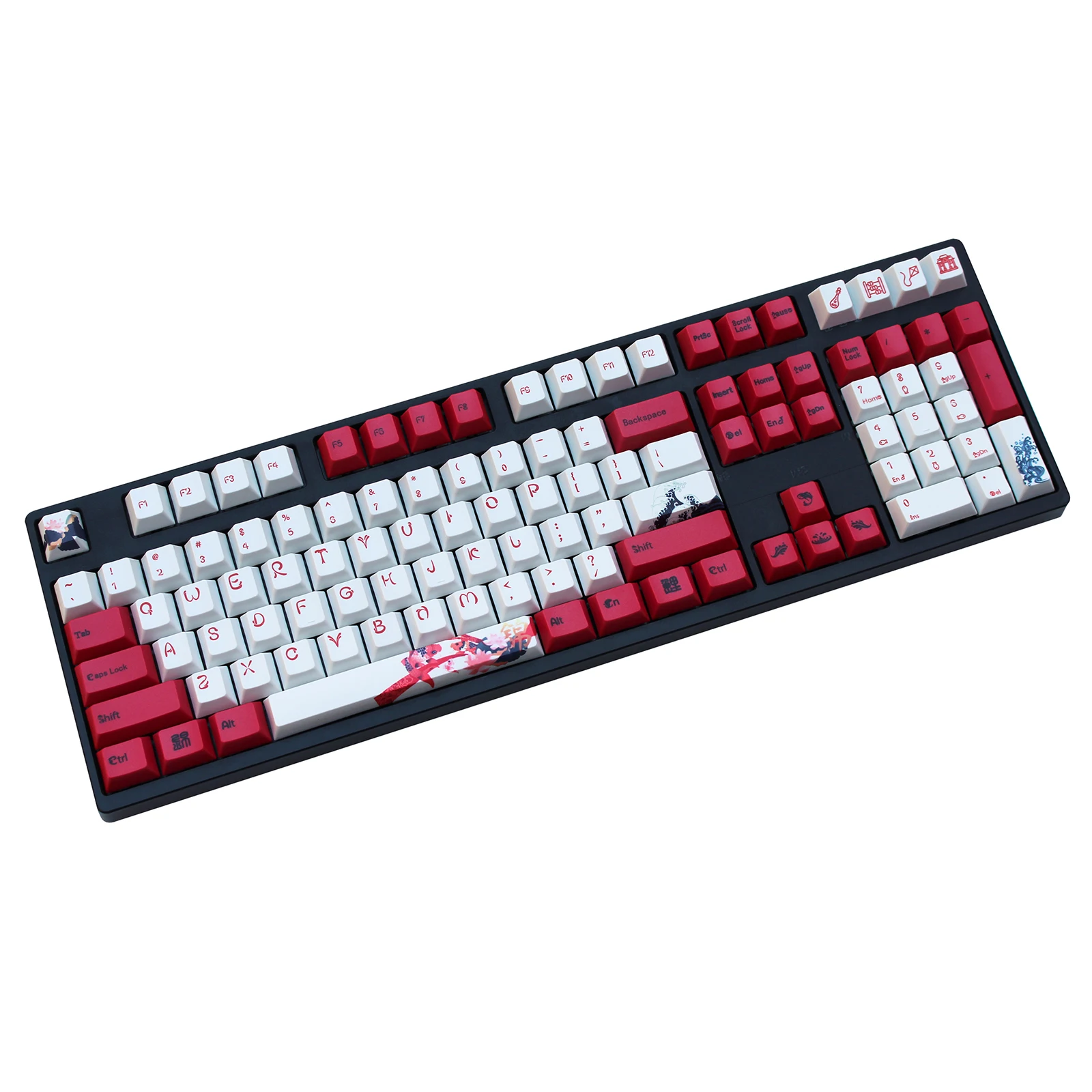 Карп keycap 108/130 клавиш PBT Вишневый профиль краситель-сублимированный MX Переключатель для механической клавиатуры keycap только keycap
