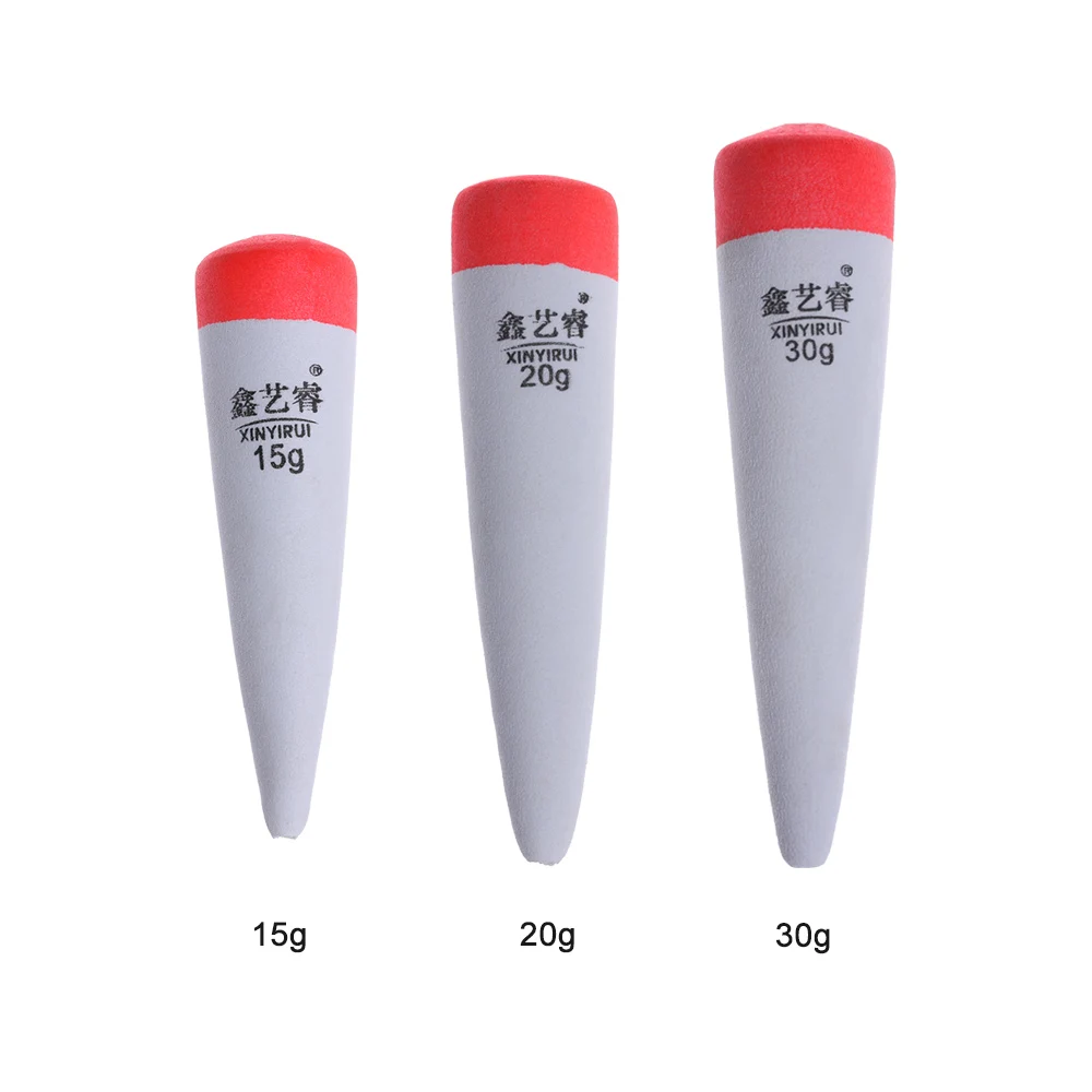 Eva Foam Fishing Floats Portable Pike Live Bait Float Plastic Buoyancy Inline Bobber Saltwater Tackle 15g 20g 30g | Спорт и