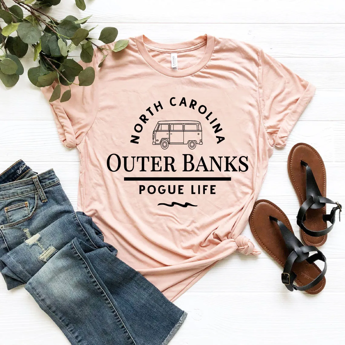 

Outer Banks T Shirt Pogue Life North Carolina T-Shirt TV Series Shirt Women Graphic Tees Summer Fashion Casual Short Sleeve Tops