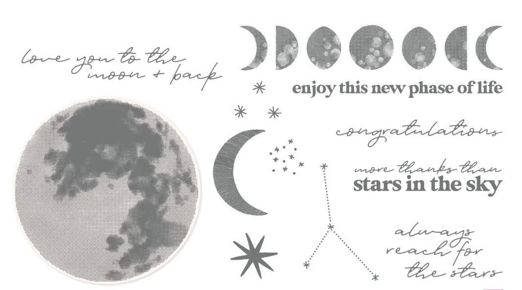 Прозрачные штампы и Вырубные Moon для скрапбукинга сделай сам/изготовления