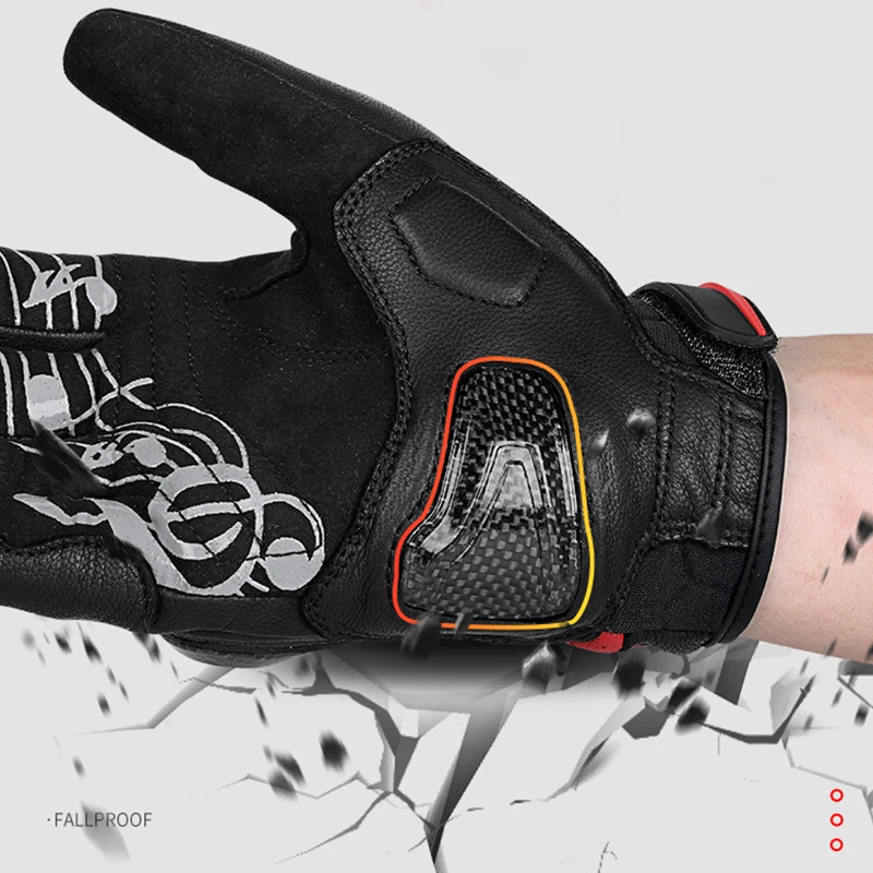 Мотоциклетные Перчатки из овечьей кожи легкие гоночные перчатки углеродного