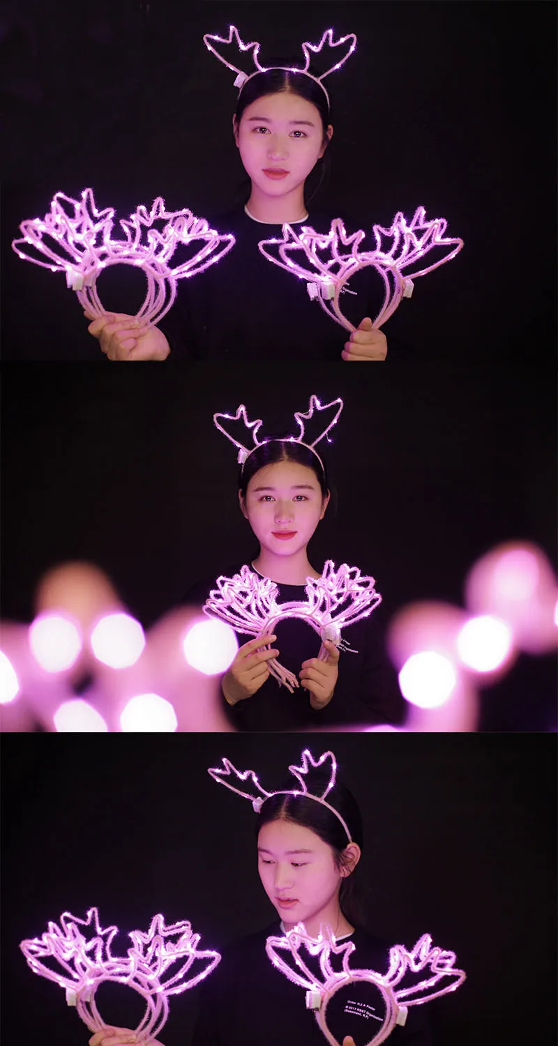 

Glow Headband LED Light Luminous antler deer horn wedding decoration bachelorette parties birthday party decorations kids