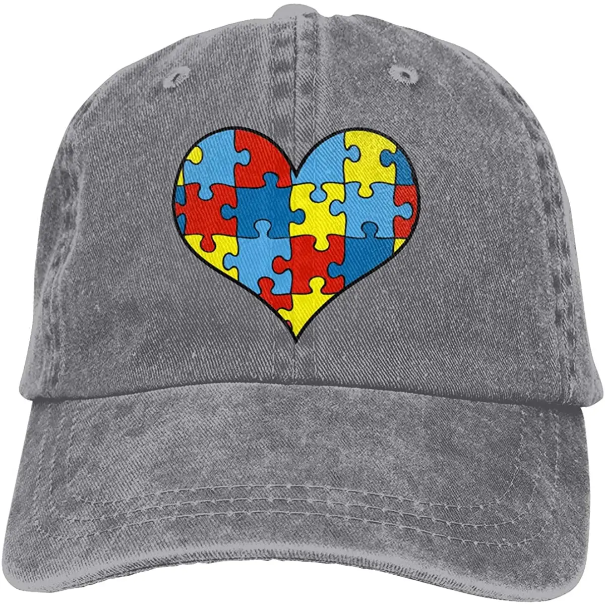 

Мужская бейсбольная Кепка для осведомленности об любви и аутизме винтажная Регулируемая забавная Кепка с эффектом потертости
