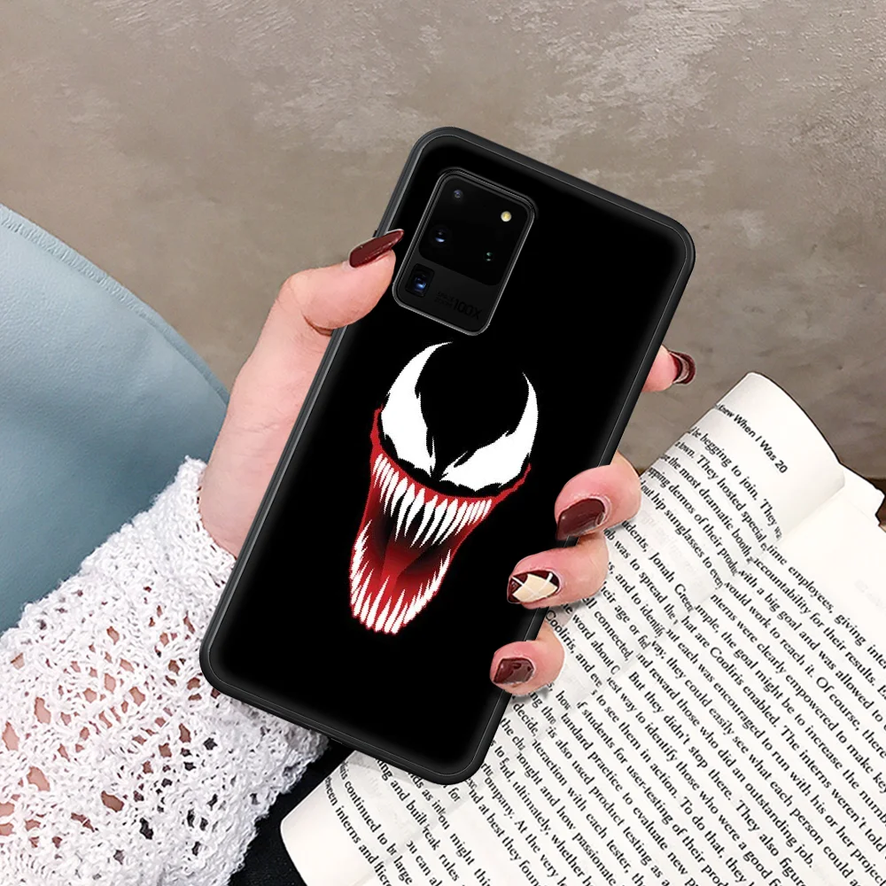 

Venom Phone Case For Samsung Galaxy Note S 8 9 10 20 Plus E Lite Uitra black Prime Pretty Etui Tpu Cell Luxury Waterproof Soft